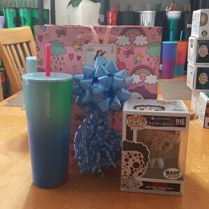 Combo Starbucks - 24 oz Stainless Steel Tumbler in Blue, Green, and White